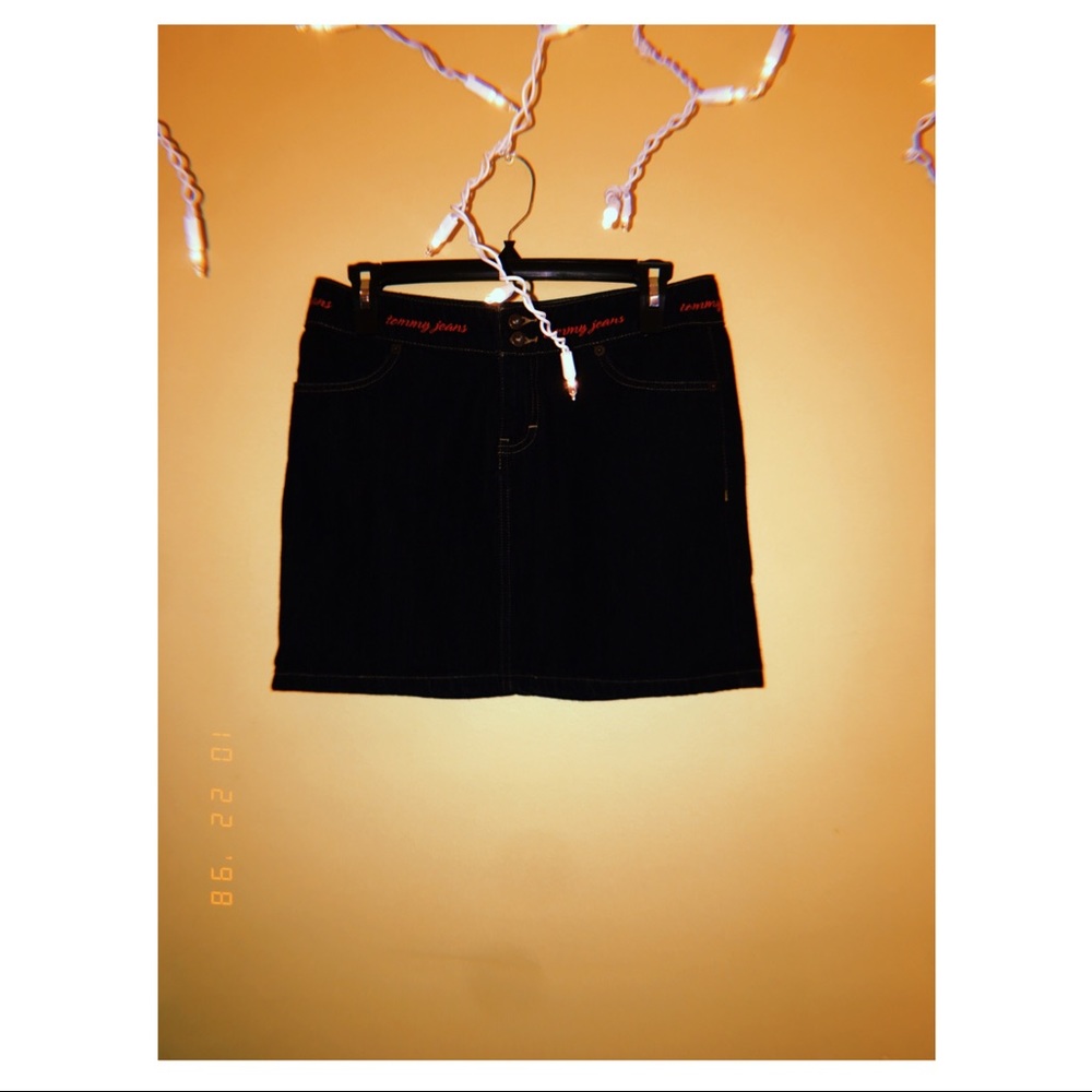 tommy hilfiger jean skirt